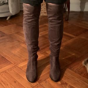 Chocolate Brown Over the Knee Boots